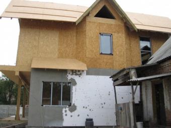 Канадський будинок, стіни і перекриття з сіп панелей, дах кроквяна з утепленням 6